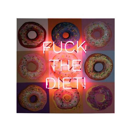 F The Diet Wall Artwork Led