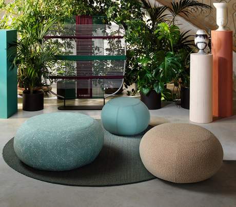 Saba Geo Pouf Outdoor