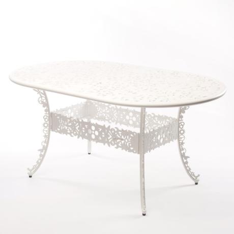 Seletti Industry Collection Aluminium Oval Table White