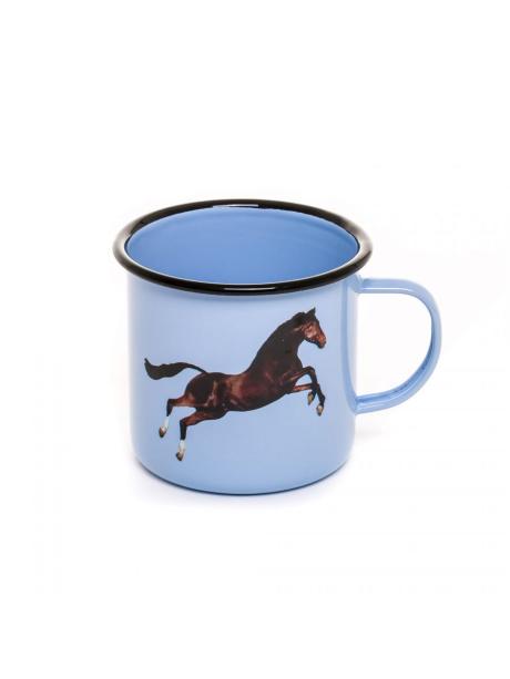 Seletti Toiletpaper Enamel Mug Horse