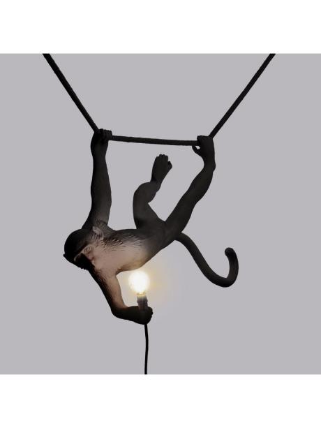 Seletti Monkey Lamp Black Swing Indoor/Outdoor