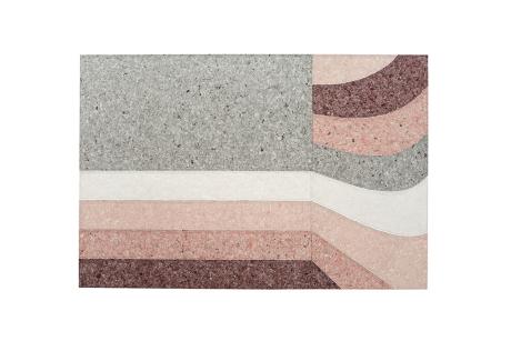 Gan Rugs Nuances Rug Curve Burgundy 