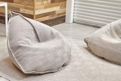 Gan Rugs Sail Pouf Taupe