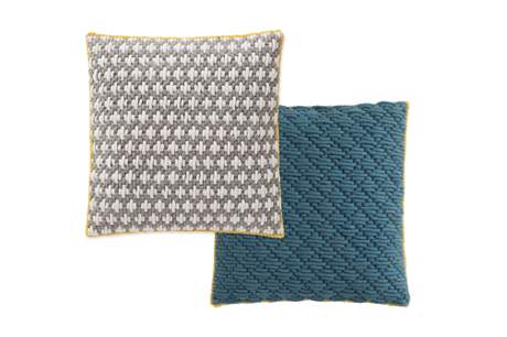 Gan Rugs Silai Cushion Light grey-Blue