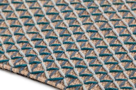 Gan Rugs Raw Rug Blue