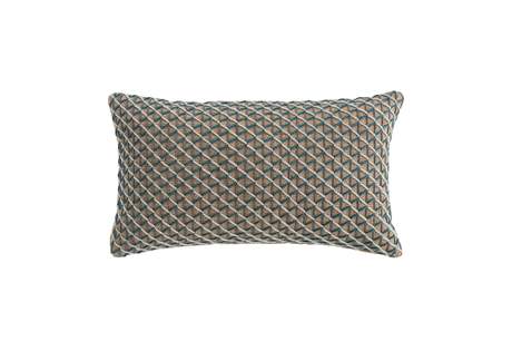 Gan Rugs Raw Cushion Blue 70x40cm