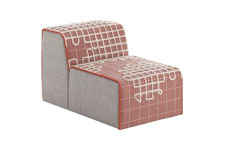 Gan Rugs Bandas Chair A Pink
