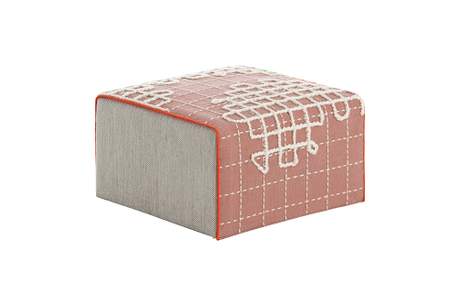 Gan Rugs Bandas Small Pouf A Pink