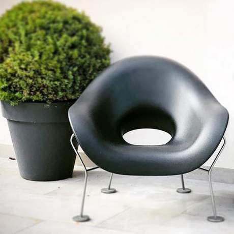 Qeeboo Pupa Armchair Powder Coat Base Outdoor