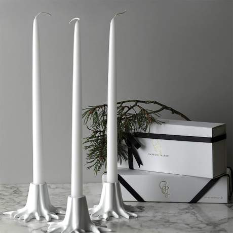 Garden Glory Mini Root Candle Holder White
