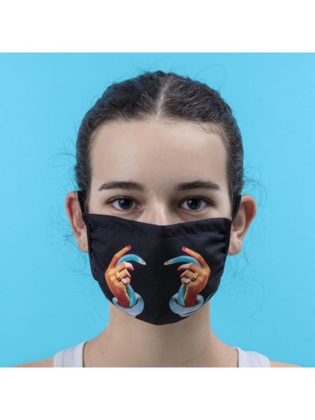 Seletti A Facemask Hands with Snakes