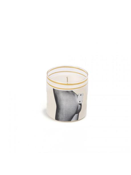 Seletti Toiletpaper Glass Candle Two of Spades