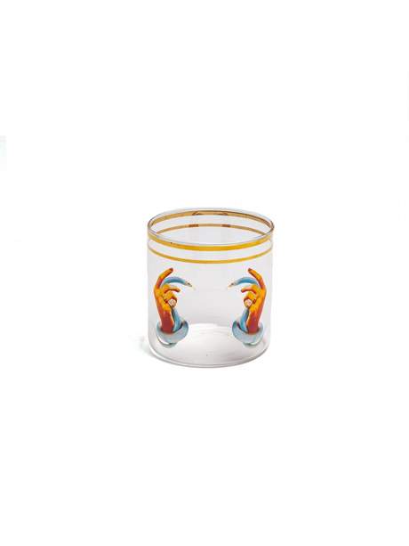 Seletti Toiletpaper Glass Water Hands With Snakes