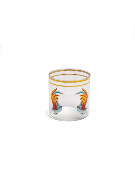 Seletti Toiletpaper Glass Water Hands With Snakes