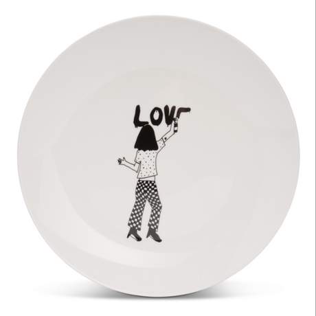 Helen B Porcelain Breakfast Plate Love