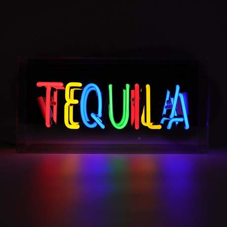 Tequila Neon Plexiglass Box