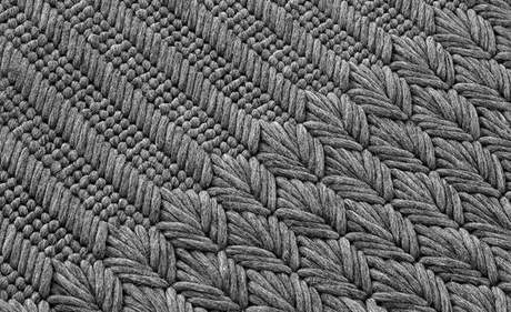 Gan Rugs Chaddar Charcoal Rug