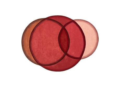 Gan Rugs Crystal Rug Red 