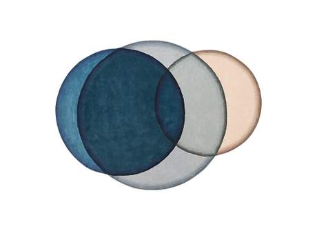 Gan Rugs Crystal Rug Blue 