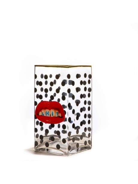 Seletti Toiletpaper Glass Vase Big Shit Pois