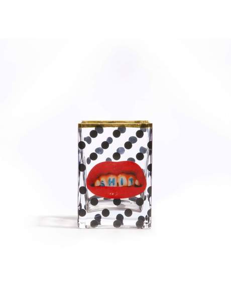 Seletti Toiletpaper Glass Vase Shit Pois