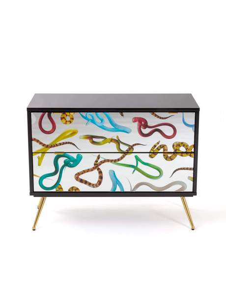Seletti Toiletpaper Chest of Two Drawers Snakes