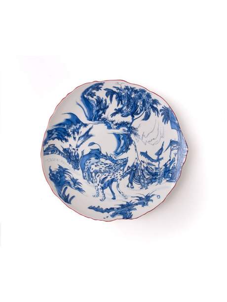 Seletti Classics on Acid Dinner Plate Blue Chinoiserie