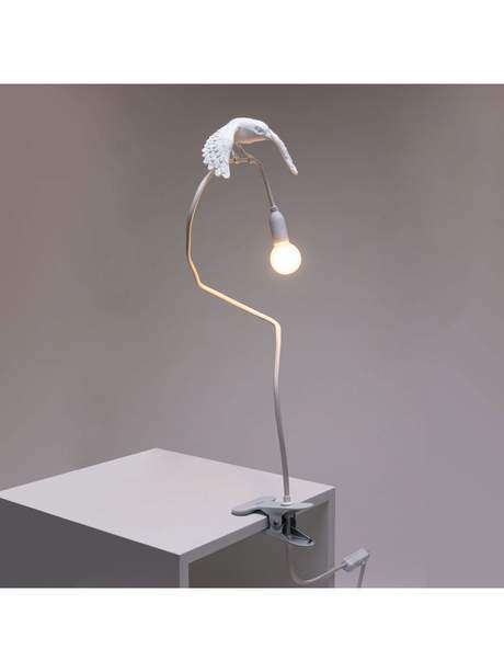 Seletti Sparrow Lamp with Clamp - Taking Off