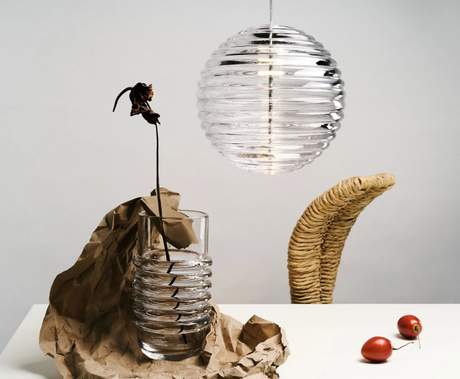 Tom Dixon Press Medium Sphere Clear Pendant Led
