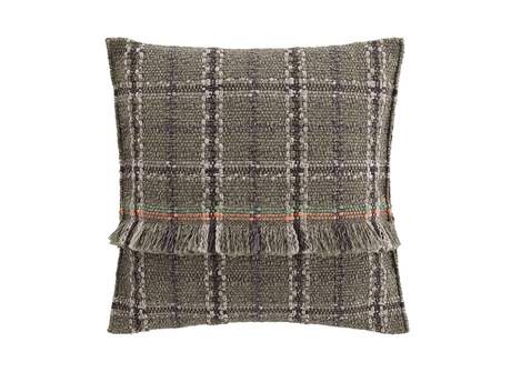 Gan Rugs Garden Layers Cushion Tartan Green Big 