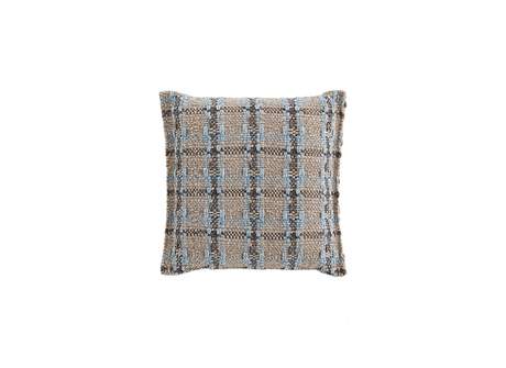 Gan Rugs Garden Layers Cushion Checks Blue Small 