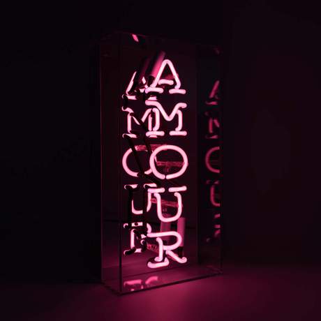 Amour Neon Plexi Glass