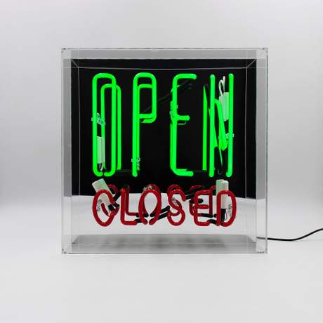 Open/Closed Plexi Neon