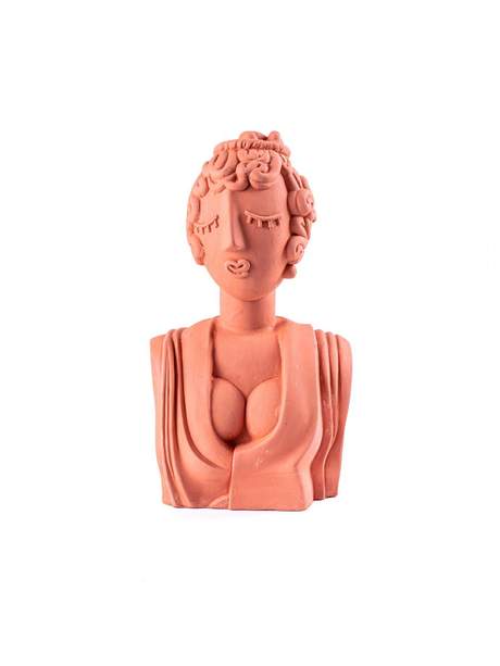 Seletti Magna Graecia Terracotta Bust Poppea