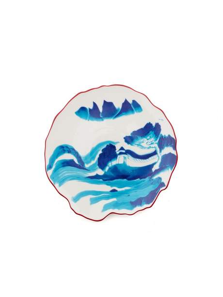 Seletti Classics on Acid Dessert Plate Melting Landscape