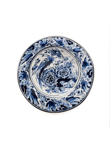 Seletti Classics on Acid Soup Plate Flower Bird