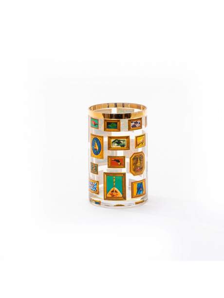 Seletti Toiletpaper Glass Vase Cylindrical Small Frames