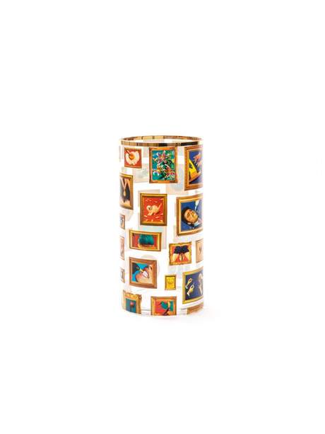 Seletti Toiletpaper Glass Vase Cylindrical Medium Frames