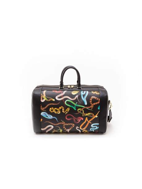 Seletti Toiletpaper Travel Bag Snakes
