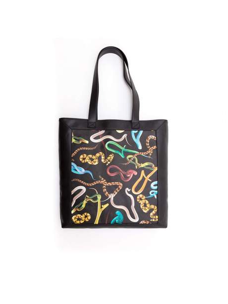 Seletti Toiletpaper Travel Kit Tote Bag Snakes