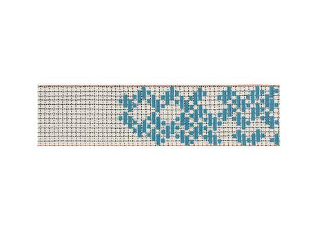 Gan Rugs Bandas Rug Single C Turquoise
