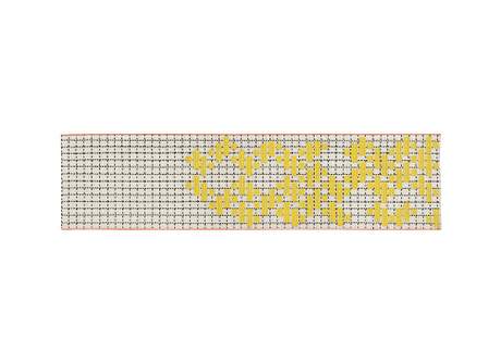 Gan Rugs Bandas Rug Single C Yellow