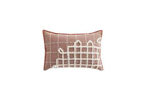 Gan Rugs Bandas Cushion A Pink