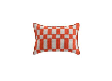 Gan Rugs Bandas Cushion B Orange