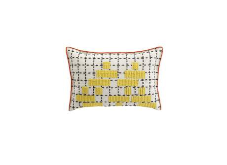 Gan Rugs Bandas Cushion C Yellow