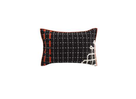 Gan Rugs Bandas Cushion D Black