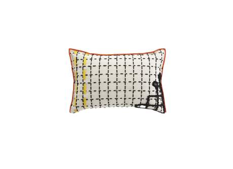 Gan Rugs Bandas Cushion D White