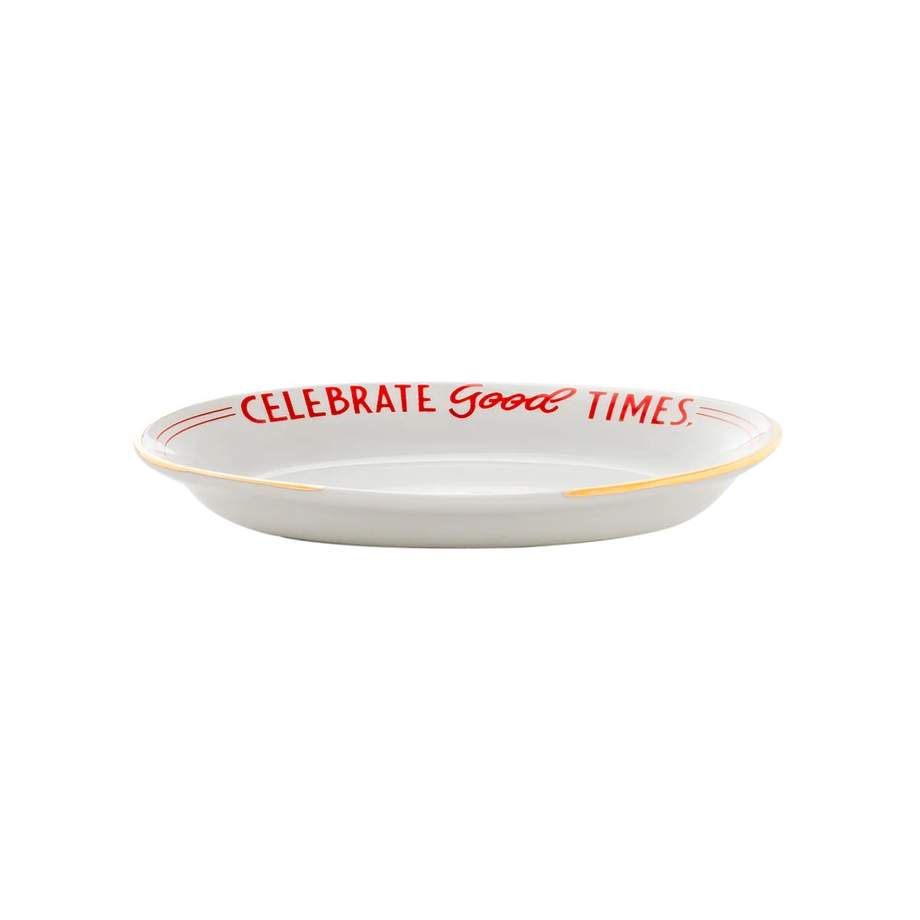 Little Oval Dish "Celebrate Good Times"