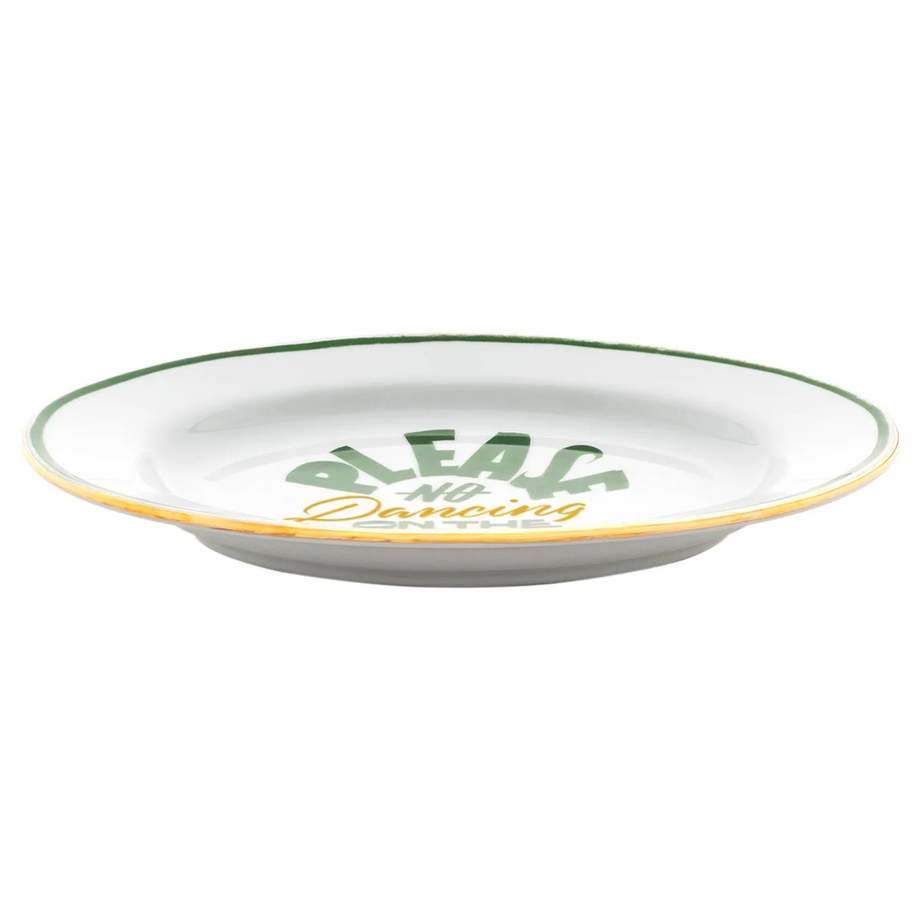Little Oval Dish "No Dancing On The Tables"