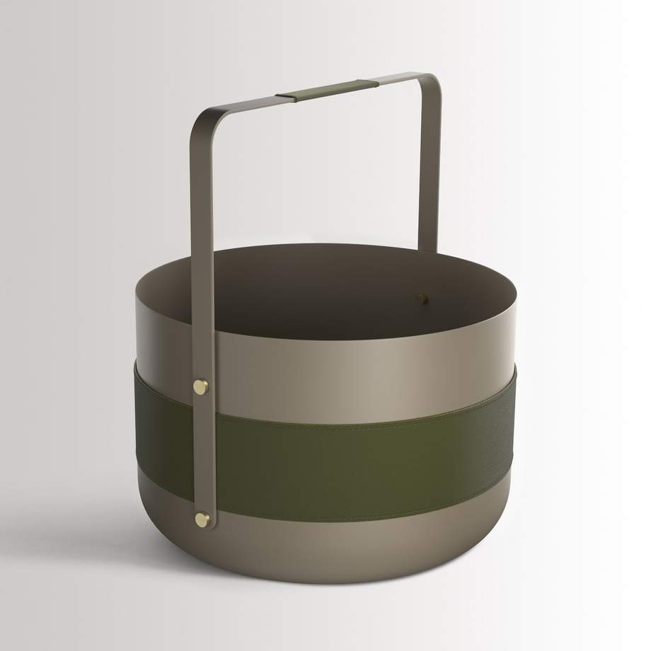 Eldvarm Steel Basket Emma Olive